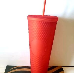 Starbucks holiday tumbler red soft touch